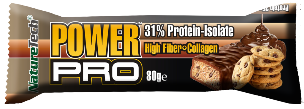 Baton energizant cu biscuiti si bucati de ciocolata Power Pro, 80g, Nature Tech Baton energizant cu biscuiti si bucati de ciocolata Power Pro, 80g, Nature Tech