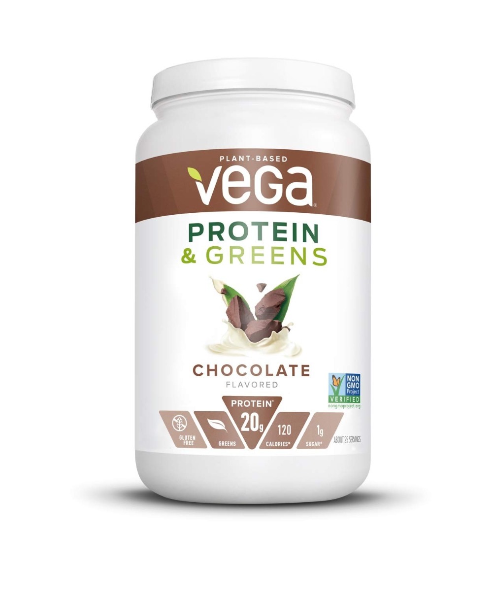 Proteina vegetala si verdeturi cu aroma de ciocolata, 618g, Vega Proteina vegetala si verdeturi cu aroma de ciocolata, 618g, Vega