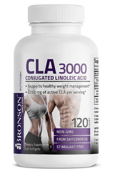CLA 3000mg acid linoleic conjugat, 90 capsule, Bronson Laboratories CLA 3000mg acid linoleic conjugat, 90 capsule, Bronson Laboratories