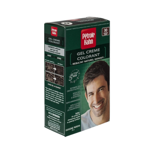 Vopsea de par pentru barbati Nr.30 Dark Brown, 35ml, Petrole Hahn Vopsea de par pentru barbati Nr.30 Dark Brown, 35ml, Petrole Hahn