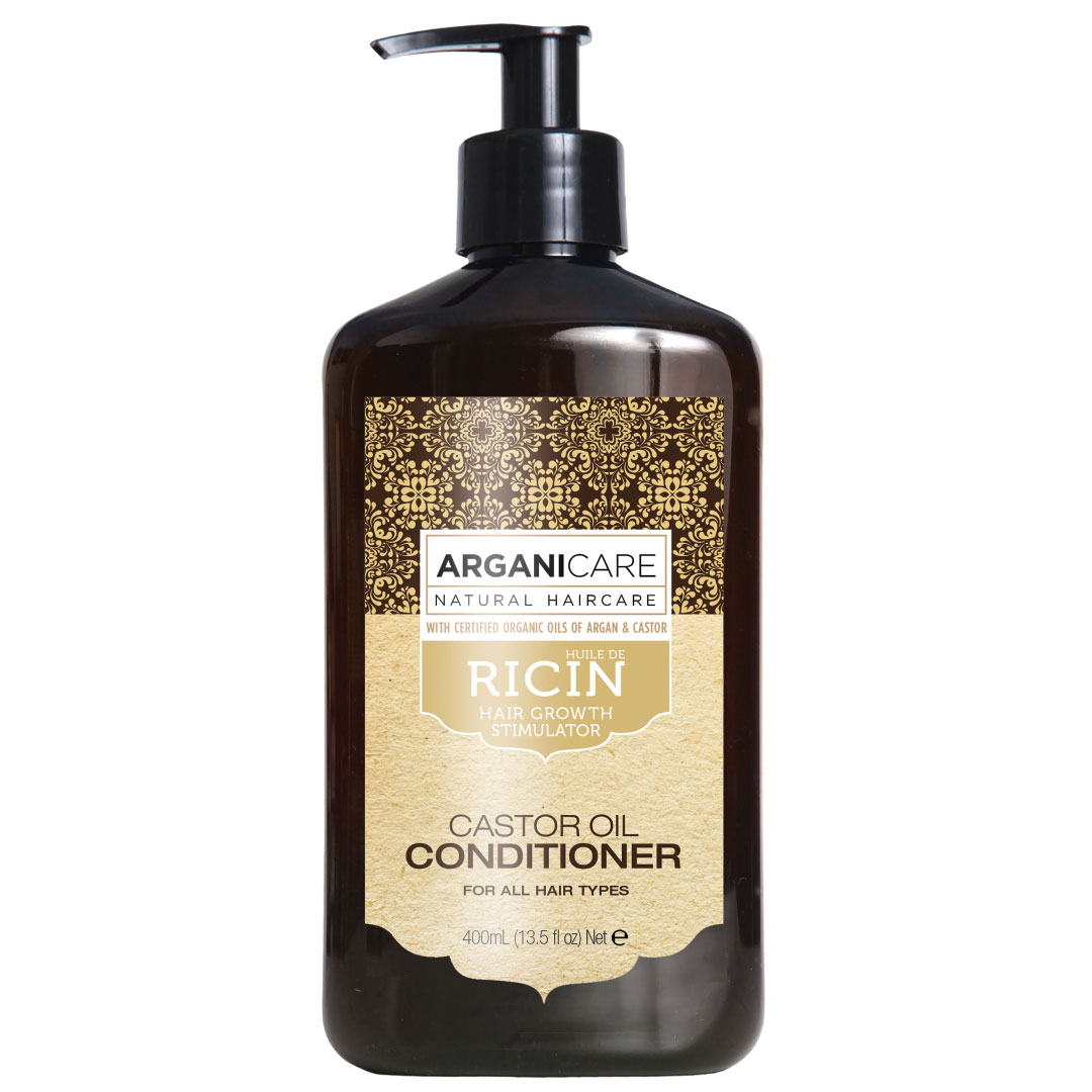 Balsam regenerant cu ulei de ricin pentru toate tipurile de par, 400ml, Arganicare Balsam regenerant cu ulei de ricin pentru toate tipurile de par, 400ml, Arganicare