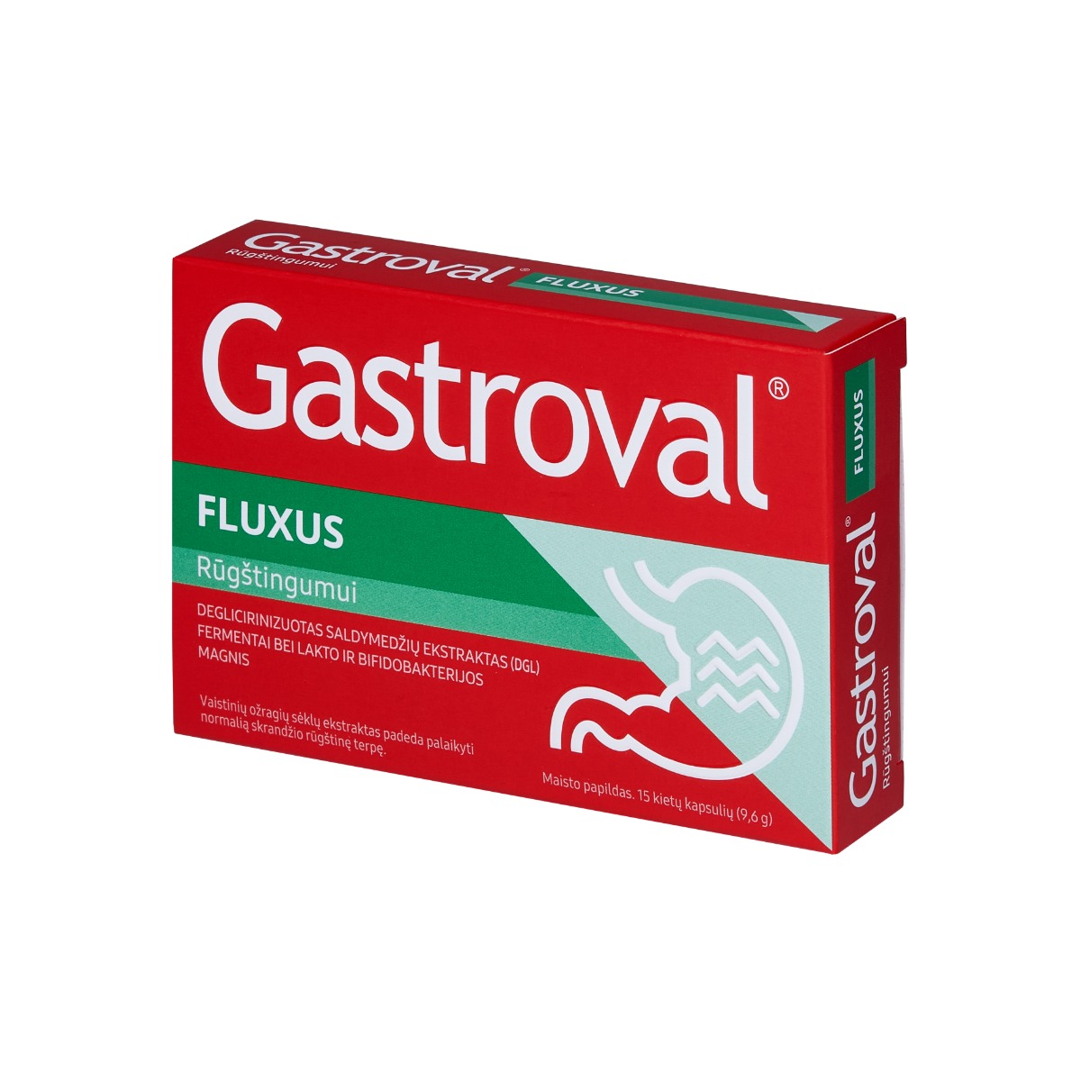 Supliment pentru aciditate gastrica Fluxus, 15 capsule, Gastroval Supliment pentru aciditate gastrica Fluxus, 15 capsule, Gastroval