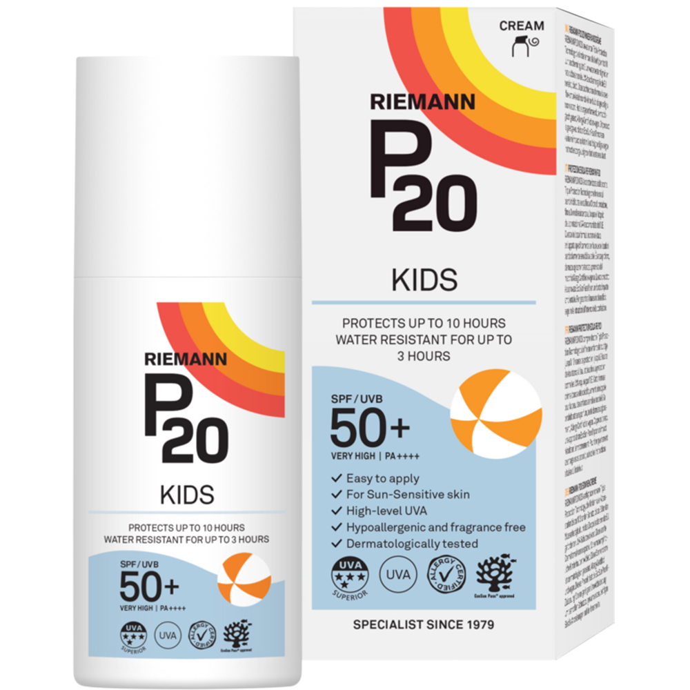 Crema de fata si corp pentru copii cu factor de protectie SPF 50+ P20 Kids, 200ml, Riemann Crema de fata si corp pentru copii cu factor de protectie SPF 50+ P20 Kids, 200ml, Riemann