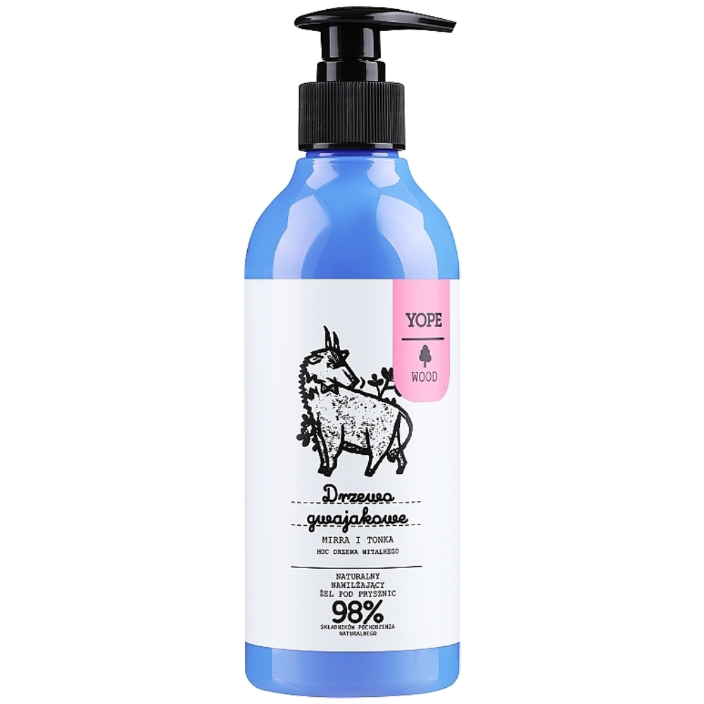 Gel de dus hidratant natural cu guaiac, smirna si fasole Tonka, 400ml, Yope Gel de dus hidratant natural cu guaiac, smirna si fasole Tonka, 400ml, Yope