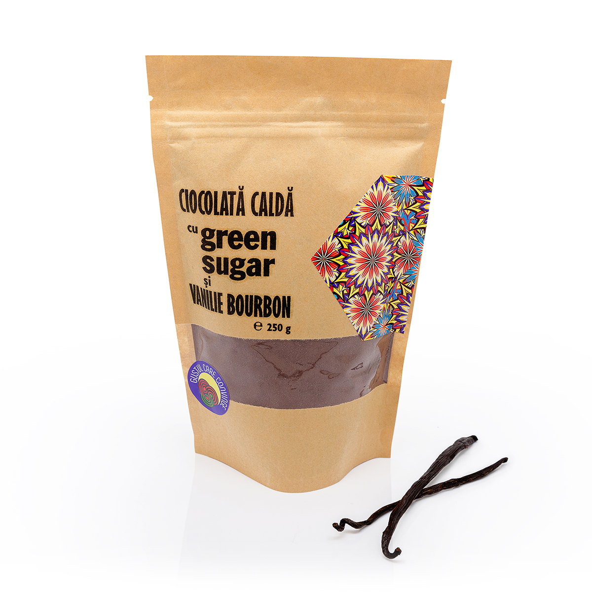 Ciocolata calda cu green sugar si vanilie bourbon, 250g, Laboratoarele Remedia Ciocolata calda cu green sugar si vanilie bourbon, 250g, Laboratoarele Remedia