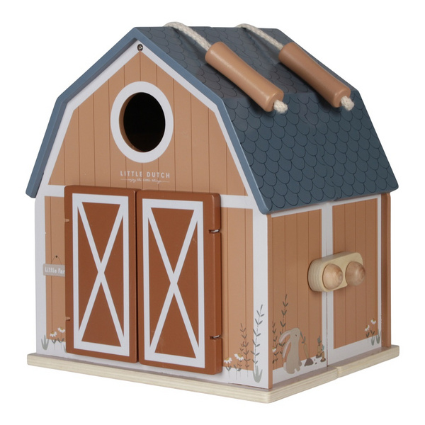 Casuta de papusi portabila din lemn FSC Hambar Little Farm, 1 bucata, Little Dutch Casuta de papusi portabila din lemn FSC Hambar Little Farm, 1 bucata, Little Dutch