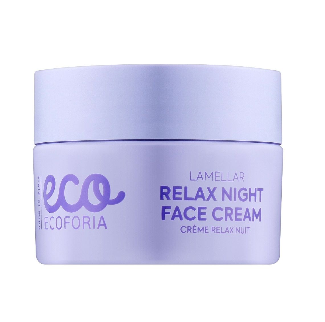 Crema de noapte cu efect relaxant pentru fata Laveder Clouds Lamellar, 50ml, Ecoforia Crema de noapte cu efect relaxant pentru fata Laveder Clouds Lamellar, 50ml, Ecoforia