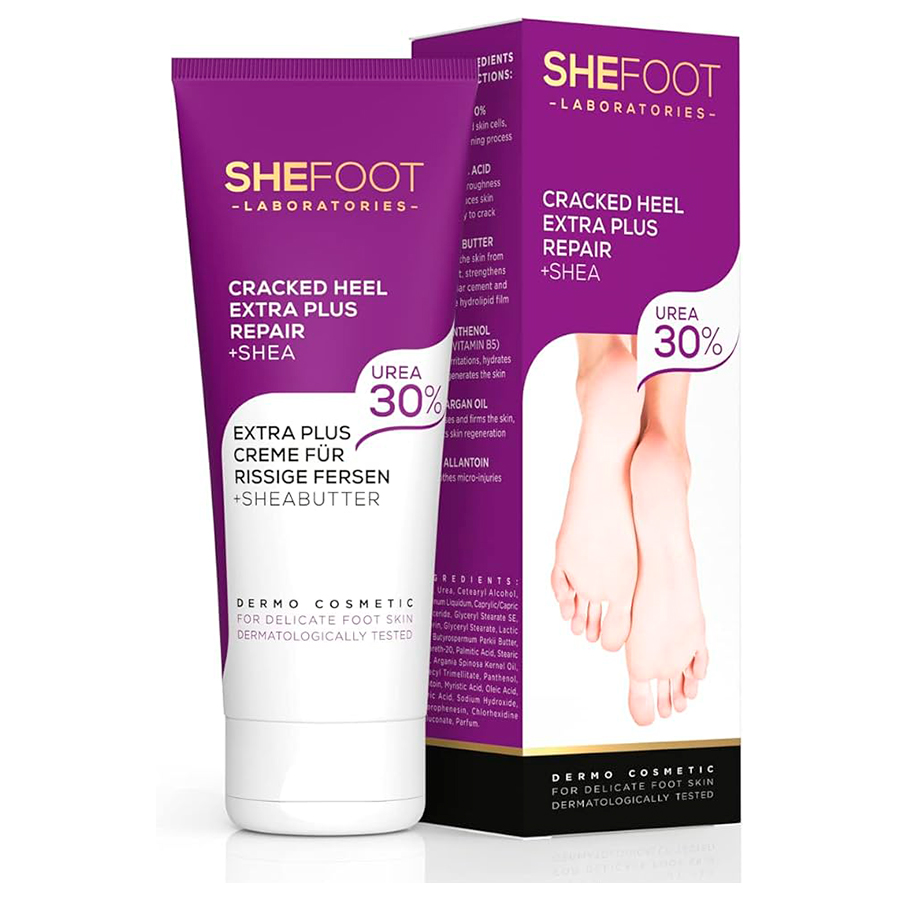 Crema pentru calcaie crapate Extra Plus SheeFoot, 75ml, SheCosmetic Crema pentru calcaie crapate Extra Plus SheeFoot, 75ml, SheCosmetic