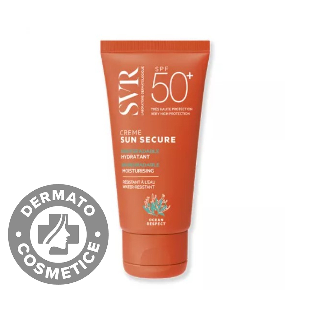 Crema hidratanta biodegradabila cu SPF 50+ Sun Secure, 50ml, SVR Crema hidratanta biodegradabila cu SPF 50+ Sun Secure, 50ml, SVR