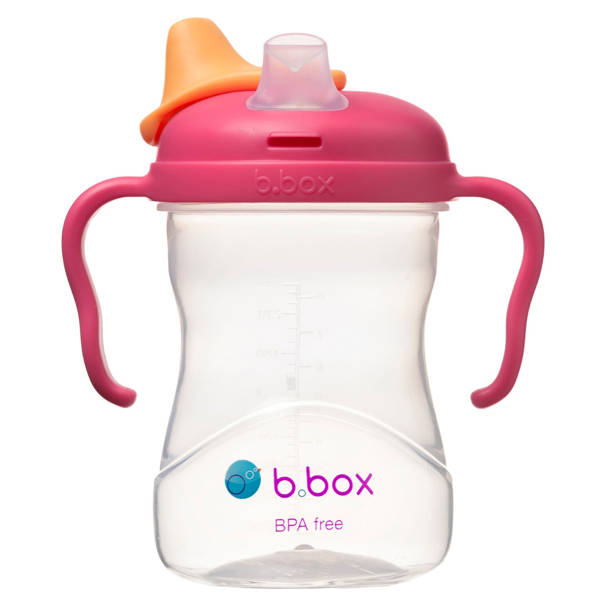 Cana de tranzitie cu cioc de silicon pentru +4 luni Roz, 240ml, Bbox Cana de tranzitie cu cioc de silicon pentru +4 luni Roz, 240ml, Bbox