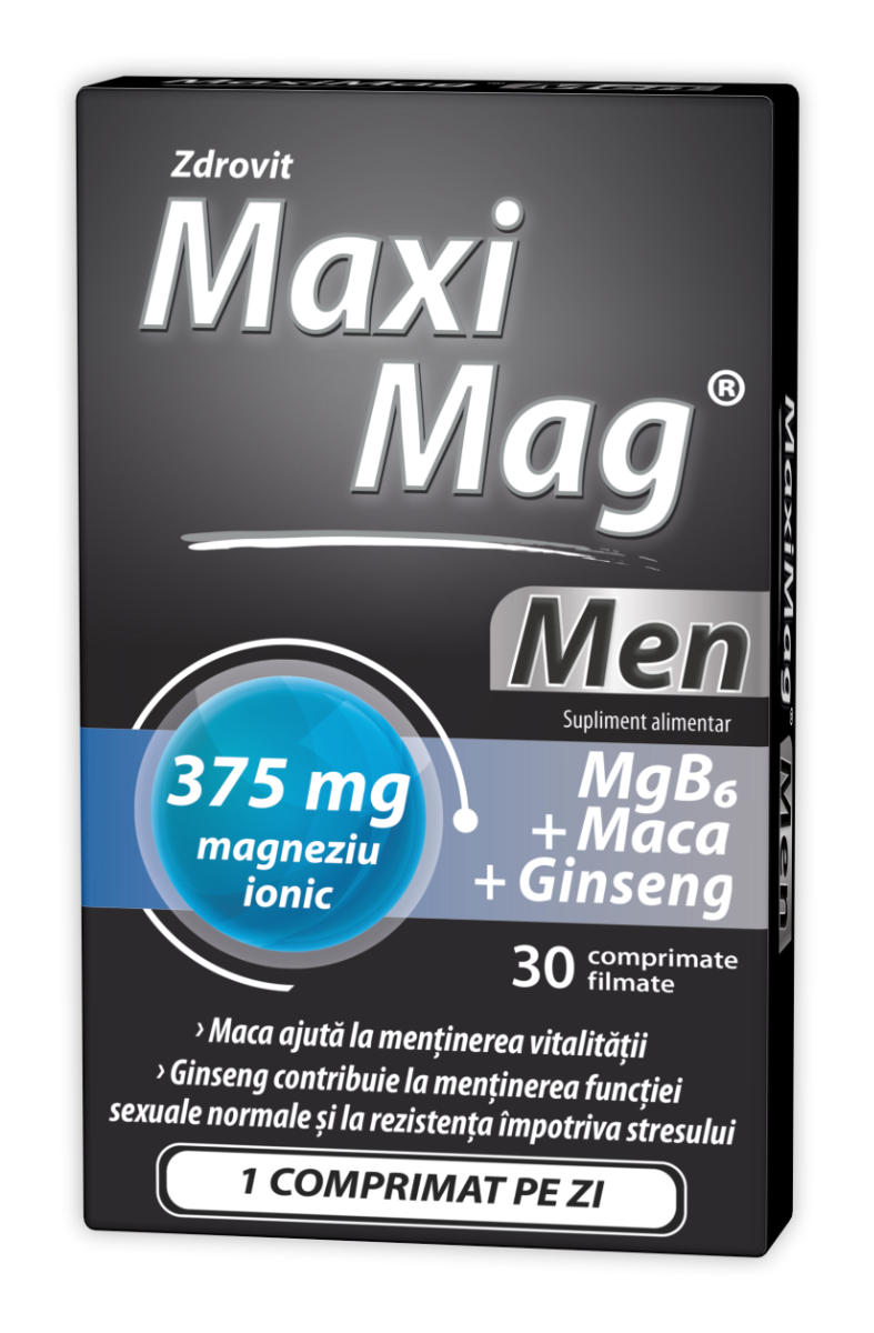 Supliment alimentar Maximag Men, 30 comprimate filmate, Zdrovit