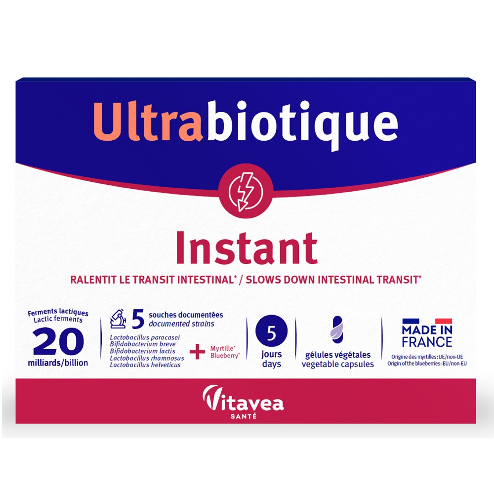 Probiotic pentru diareea acuta Instant, 10 capsule, Ultrabiotique Probiotic pentru diareea acuta Instant, 10 capsule, Ultrabiotique