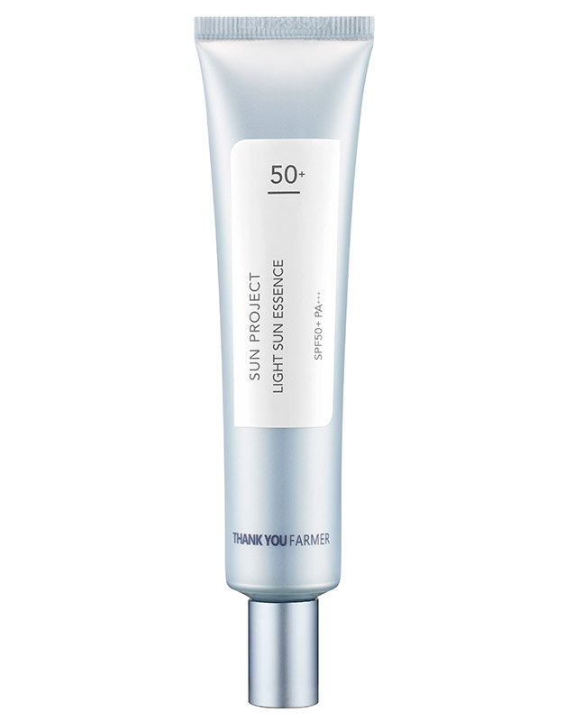 Crema cu protectie solara SPF 50+ Sun Project Light Sun Essence, 40ml, Thank You Farmer Crema cu protectie solara SPF 50+ Sun Project Light Sun Essence, 40ml, Thank You Farmer