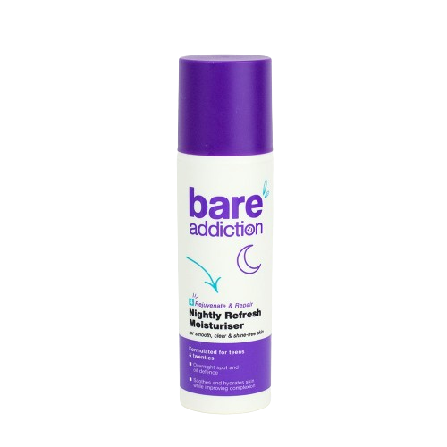 Crema de noapte racoritoare pentru tineri si adoelscenti, 50ml, Bare Addiction Crema de noapte racoritoare pentru tineri si adoelscenti, 50ml, Bare Addiction