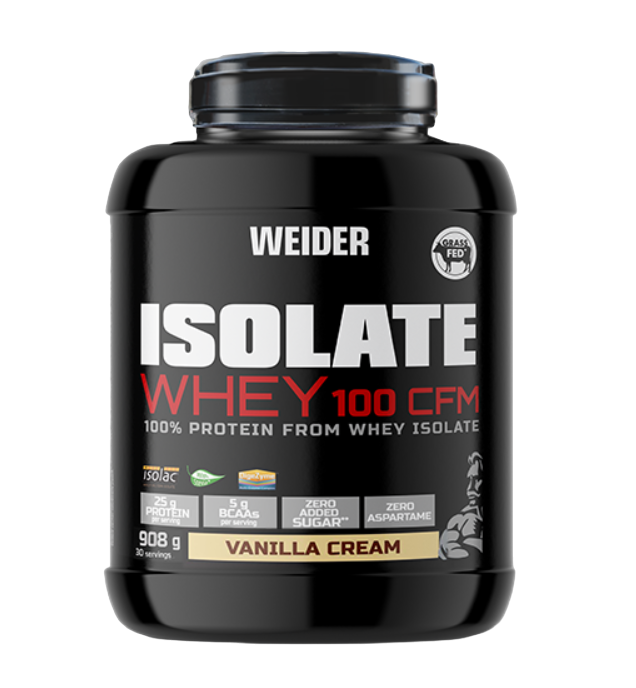 Izolat proteic cu aroma de Vanilla Cream Isolate Whey 100CFM, 908g, Weider Izolat proteic cu aroma de Vanilla Cream Isolate Whey 100CFM, 908g, Weider