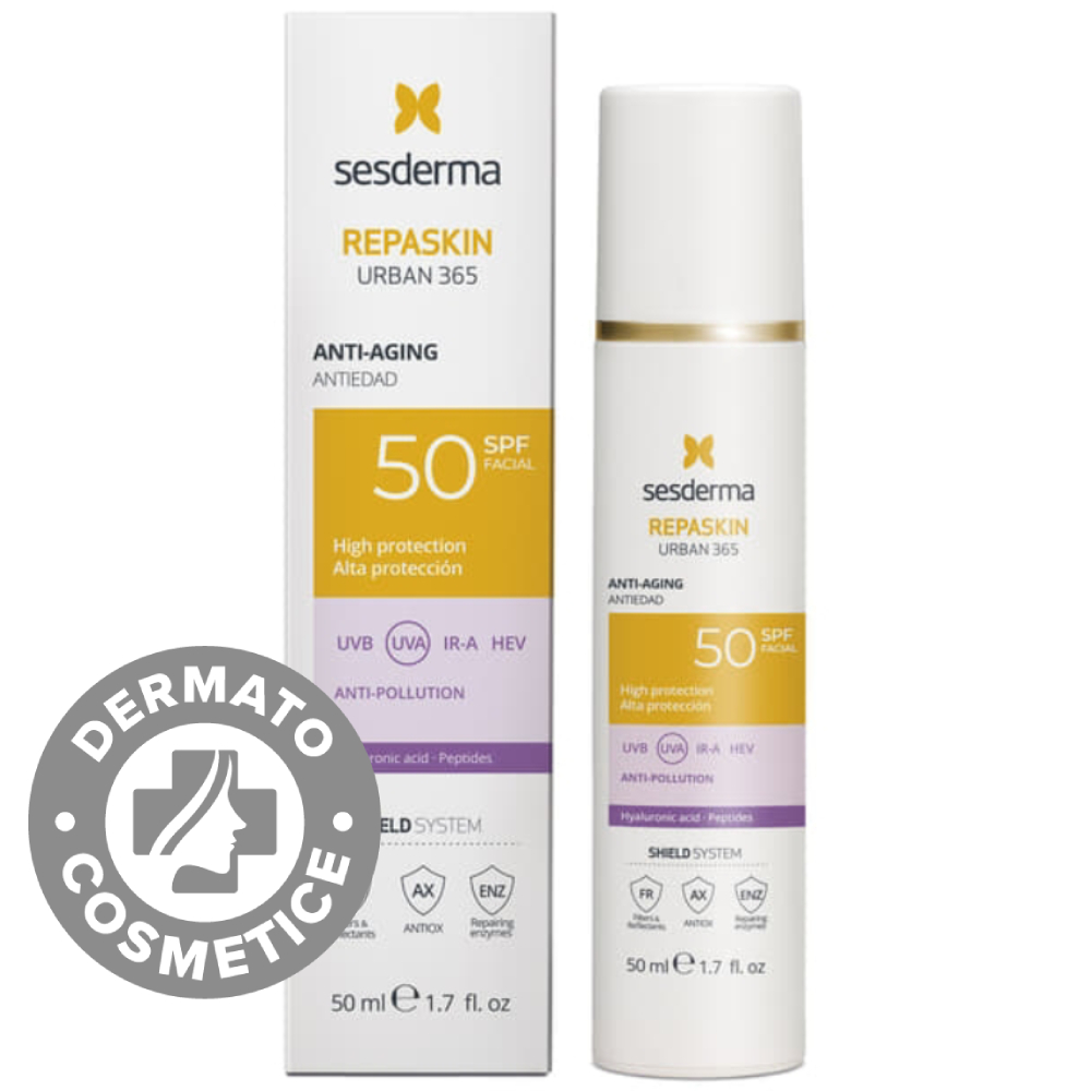 Crema de fata anti-aging cu SPF50 Repaskin Urban 365, 50ml, Sesderma Crema de fata anti-aging cu SPF50 Repaskin Urban 365, 50ml, Sesderma