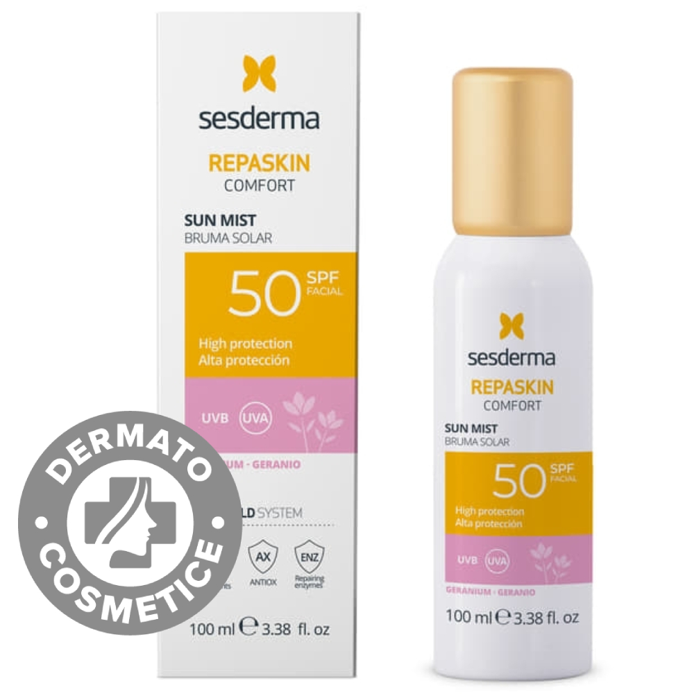 Mist cu protectie solara Repaskin Comfort Geranium, 100ml, Sesderma Mist cu protectie solara Repaskin Comfort Geranium, 100ml, Sesderma