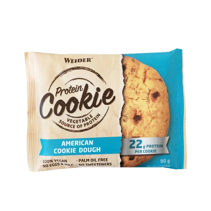 Prajitura proteica cu aroma de Cookie Dough Protein Cookie, 90g, Weider Prajitura proteica cu aroma de Cookie Dough Protein Cookie, 90g, Weider