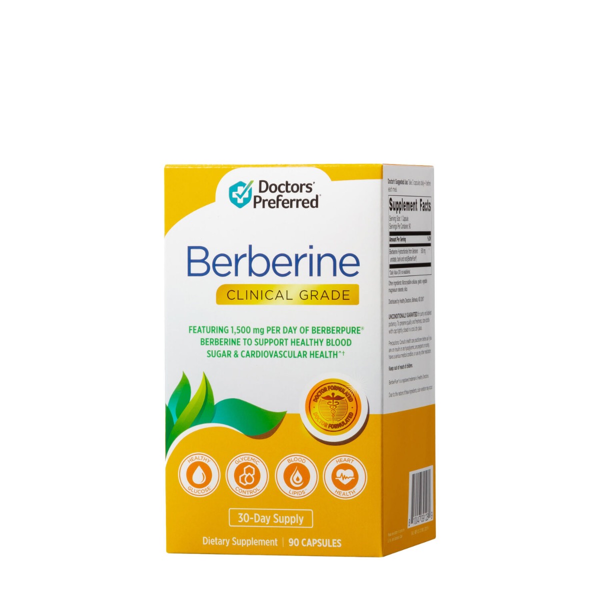 Berberina 500mg Doctors’ Prefered® Berberine Clinical Grade, 90 capsule, GNC Berberina 500mg Doctors’ Prefered® Berberine Clinical Grade, 90 capsule, GNC
