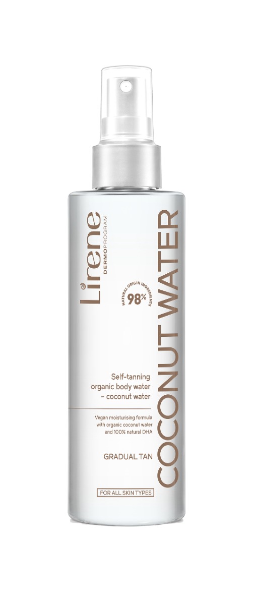 Apa de corp autobronzanta Coconut Water Perfect Tan, 200ml, Lirene Apa de corp autobronzanta Coconut Water Perfect Tan, 200ml, Lirene