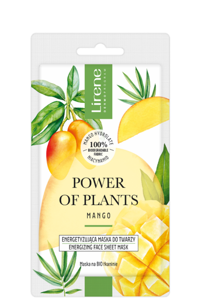 Masca faciala energizanta Power of Plants Mango, 1 bucata, Lirene Masca faciala energizanta Power of Plants Mango, 1 bucata, Lirene