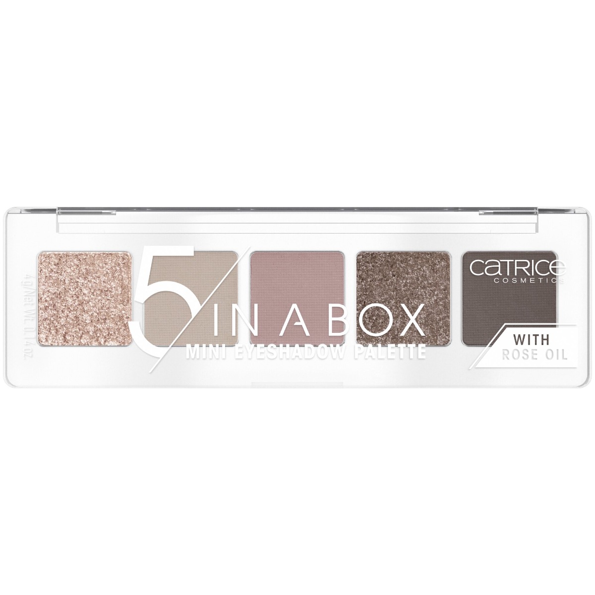 Paleta de farduri 5 In A Box Mini 020 - Soft Rose Look, 4g, Catrice