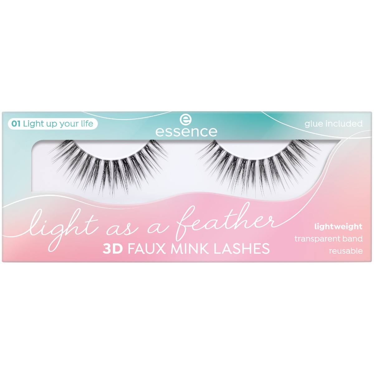 Gene false Light as a feather 3D Faux Mink Lashes 01 - Light up your life, 1 pereche, Essence Gene false Light as a feather 3D Faux Mink Lashes 01 - Light up your life, 1 pereche, Essence