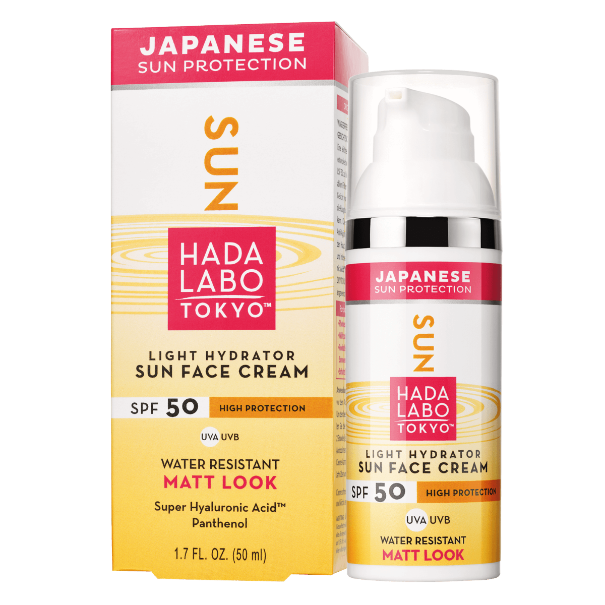 Crema cu protectie solara pentru fata cu SPF50, 50ml, Hada Labo Tokyo Crema cu protectie solara pentru fata cu SPF50, 50ml, Hada Labo Tokyo