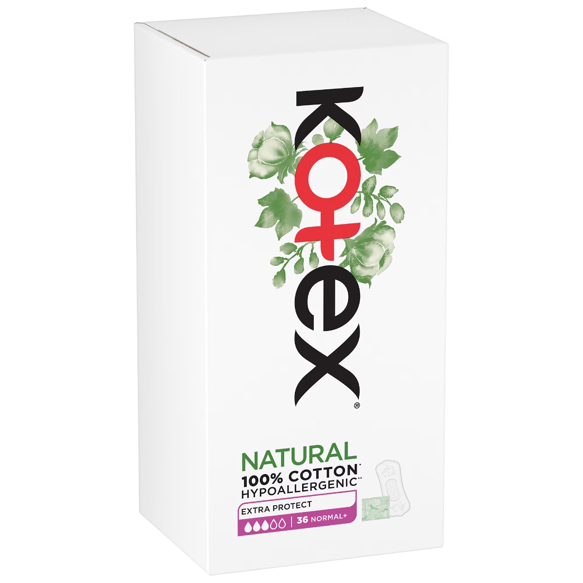 Absorbante zilnice Extra Protect Normal+Natural, 36 bucati, Kotex Absorbante zilnice Extra Protect Normal+Natural, 36 bucati, Kotex