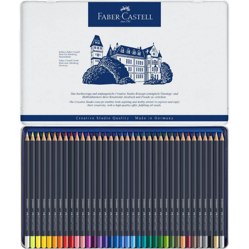 Set 36 Creioane Colorate Permanente Faber-Castell Goldfaber, Diverse Culori Set 36 Creioane Colorate Permanente Faber-Castell Goldfaber, Diverse Culori