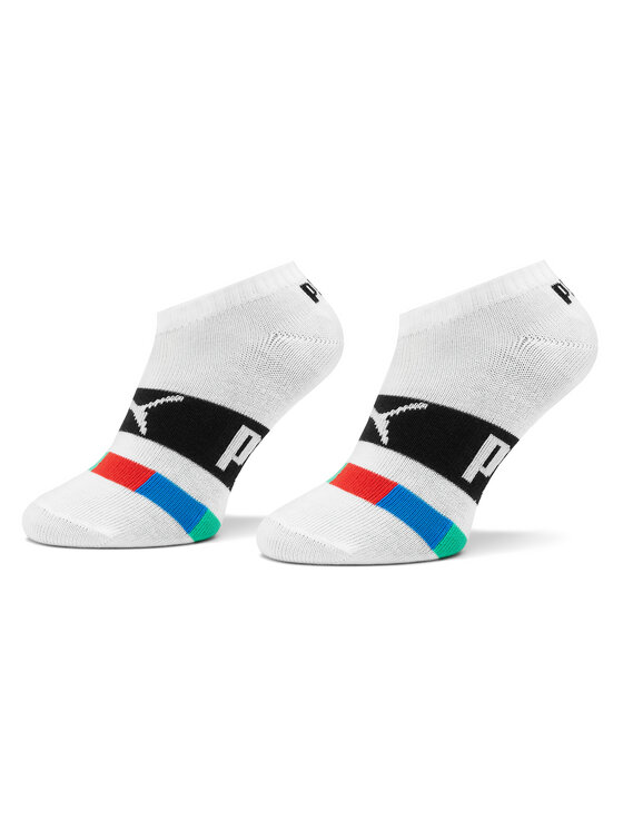 Set de 2 perechi de șosete medii pentru copii Puma Kids Seasonal Sneaker 2P 938008 Alb Set de 2 perechi de șosete medii pentru copii Puma Kids Seasonal Sneaker 2P 938008 Alb