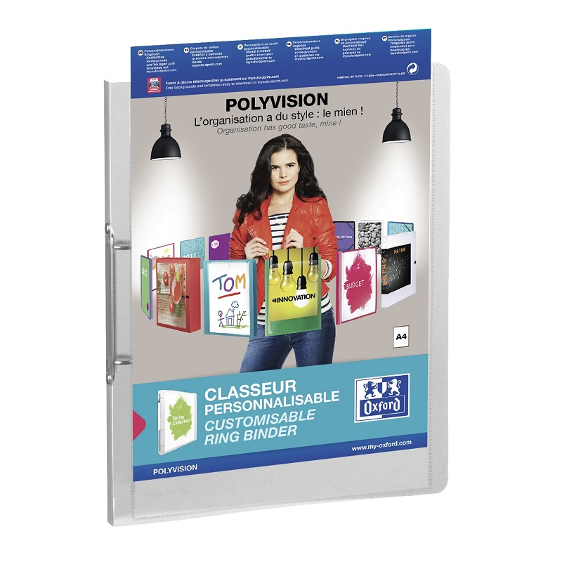 Caiet Mecanic 2 Inele - D25mm, Coperti Flexibile, Buzunar Prezentare, Oxford Polyvision -transp. Mat Caiet Mecanic 2 Inele - D25mm, Coperti Flexibile, Buzunar Prezentare, Oxford Polyvision -transp. Mat