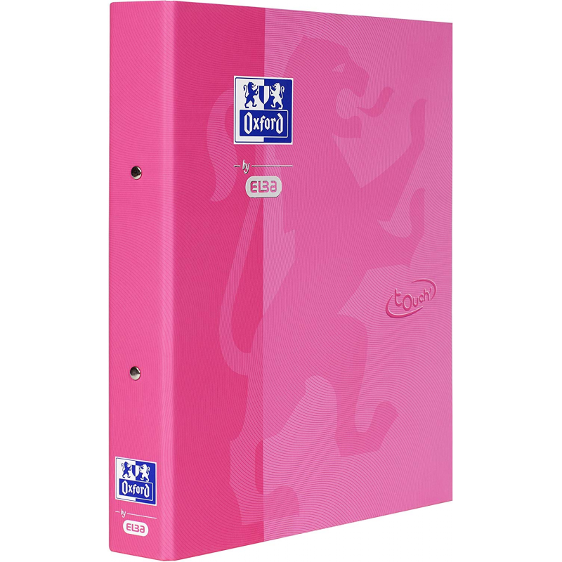 Caiet Mecanic Cu 2 Inele, Oxford School Touch, A4, Carton Color Soft Touch, Cotor 45mm - Roz Caiet Mecanic Cu 2 Inele, Oxford School Touch, A4, Carton Color Soft Touch, Cotor 45mm - Roz
