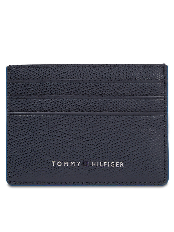 Etui pentru carduri Tommy Hilfiger Th Struc Leather Cc Holder AM0AM11606 Bleumarin Etui pentru carduri Tommy Hilfiger Th Struc Leather Cc Holder AM0AM11606 Bleumarin