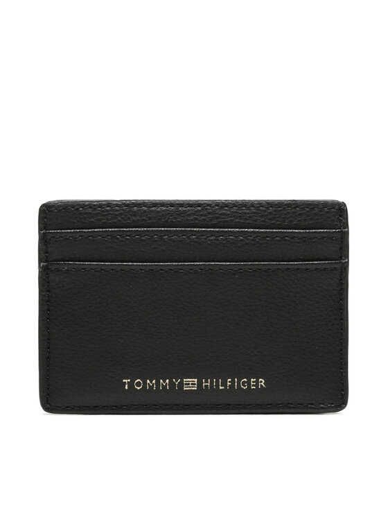 Etui pentru carduri Tommy Hilfiger Th Contemporary Cc Holder AW0AW14894 Negru Etui pentru carduri Tommy Hilfiger Th Contemporary Cc Holder AW0AW14894 Negru