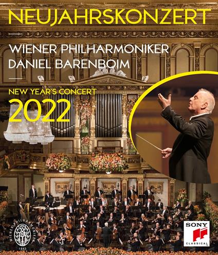 Neujahrskonzert 2022 (New Year's Concert) - Blu-Ray | Wiener Philharmoniker, Daniel Barenboim, Johann Struass, Josef Strauss, Joseph Hellmesberger Neujahrskonzert 2022 (New Year's Concert) - Blu-Ray | Wiener Philharmoniker, Daniel Barenboim, Johann Struass, Josef Strauss, Joseph Hellmesberger