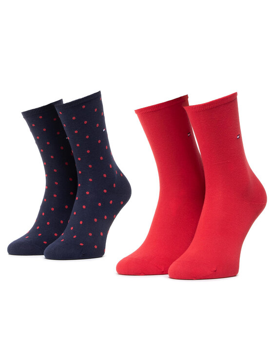 Set de 2 perechi de șosete lungi de damă Tommy Hilfiger 100001493 Bleumarin Set de 2 perechi de șosete lungi de damă Tommy Hilfiger 100001493 Bleumarin