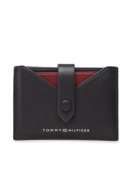 Etui pentru carduri Tommy Hilfiger Th Central Smooth Retractable Cc AM0AM11752 Bleumarin Etui pentru carduri Tommy Hilfiger Th Central Smooth Retractable Cc AM0AM11752 Bleumarin