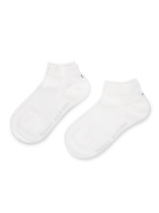 Set de 2 perechi de șosete medii pentru copii Tommy Hilfiger 301390 Alb Set de 2 perechi de șosete medii pentru copii Tommy Hilfiger 301390 Alb
