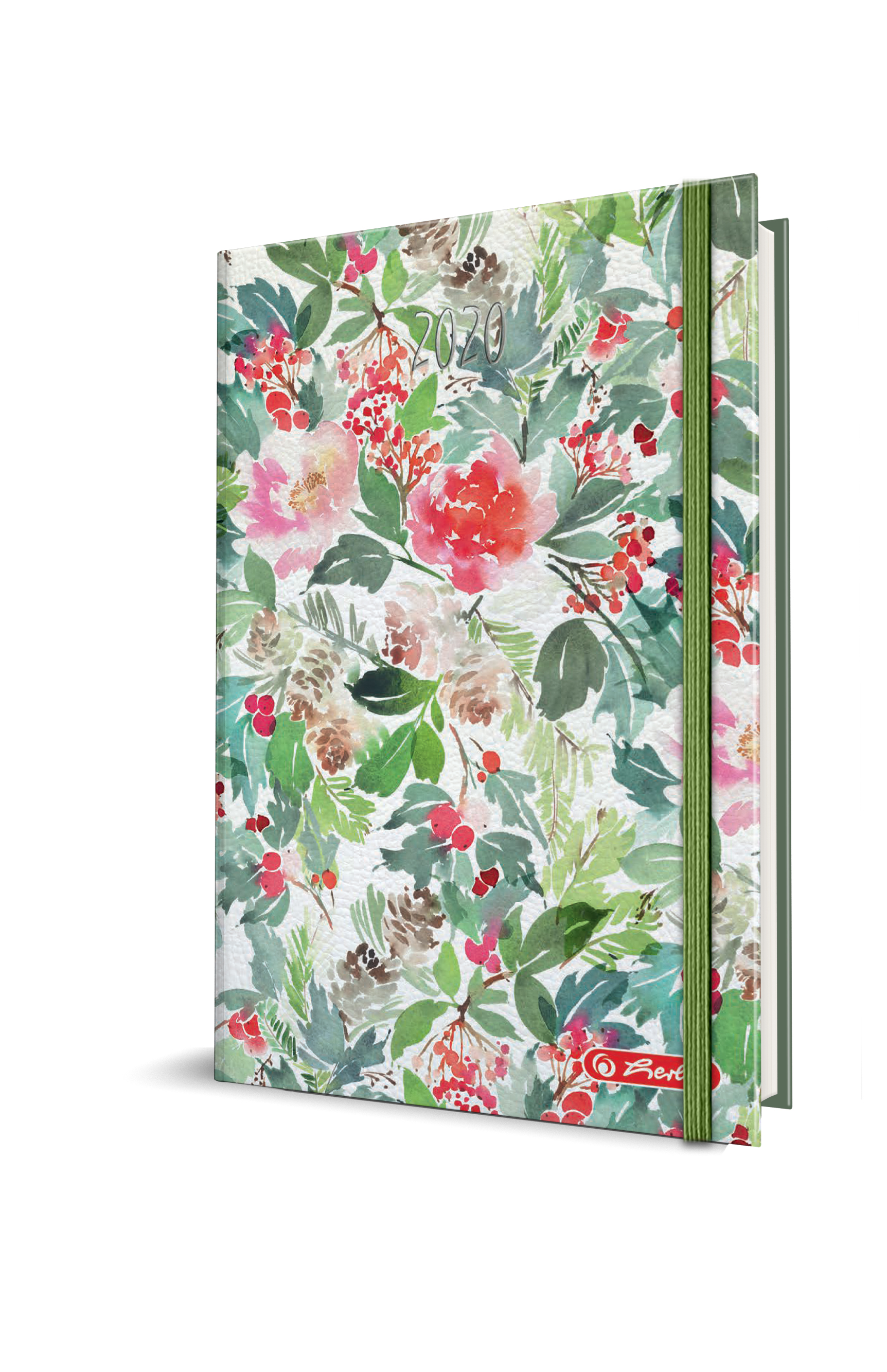 Agenda Datata Watercolor Ro A5, 352 Pagini + 16 Pagini Zentangle, Coperta Flexibila, Motiv Flowers, 2020 Agenda Datata Watercolor Ro A5, 352 Pagini + 16 Pagini Zentangle, Coperta Flexibila, Motiv Flowers, 2020