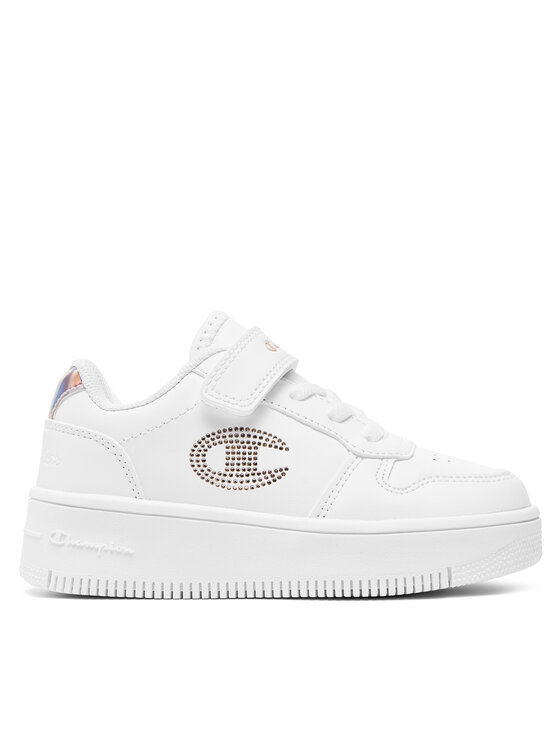 Sneakers Champion Rebound Platform Glitter G Ps Low Cut Shoe S32830-CHA-WW008 Alb Sneakers Champion Rebound Platform Glitter G Ps Low Cut Shoe S32830-CHA-WW008 Alb