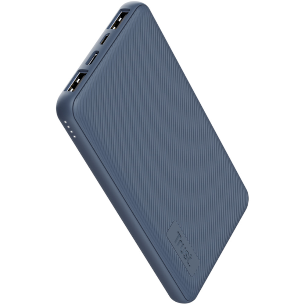 Acumulator extern Trust Primo Eco 25028, Ultra-Thin, 10000 mAh, Albastru Acumulator extern Trust Primo Eco 25028, Ultra-Thin, 10000 mAh, Albastru