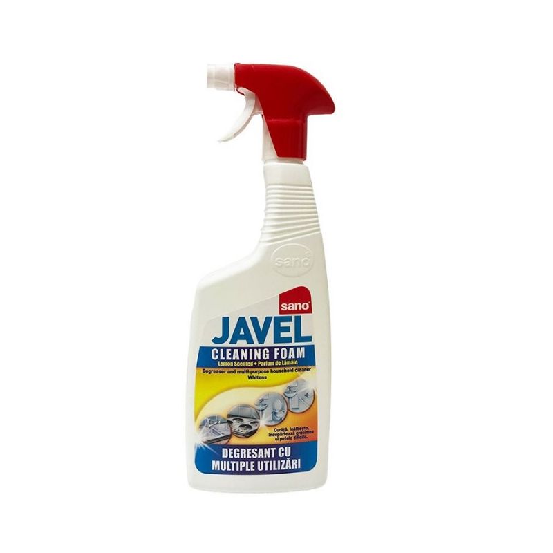 Degresant universal cu clor, pulverizator, 750ml, Sano Javel Cleaning Foam Degresant universal cu clor, pulverizator, 750ml, Sano Javel Cleaning Foam