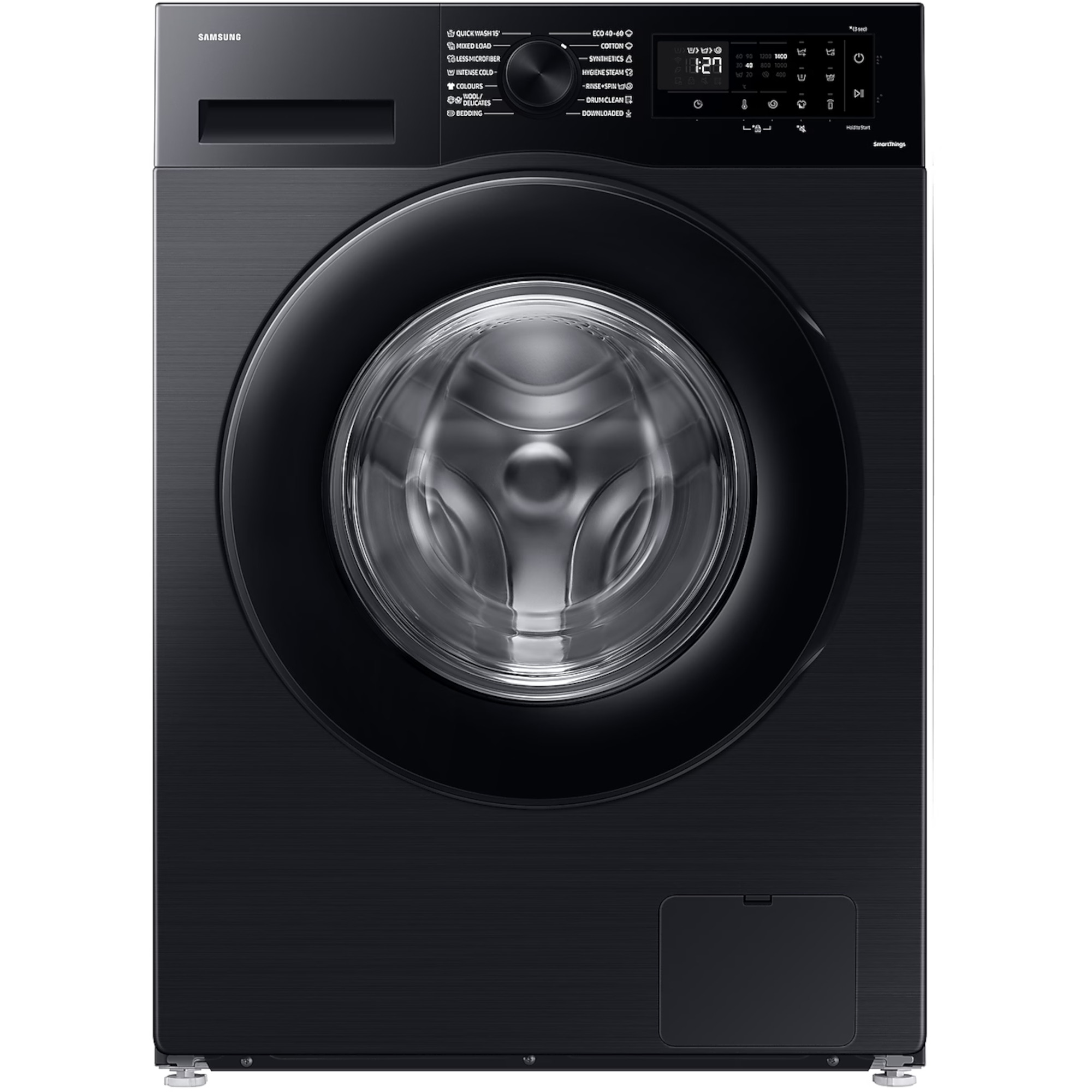 Masina de spalat rufe Samsung WW80CGC04DABLE, 1400 RPM, 8 Kg, Motor Digital Inverter, Wifi SmartThings, Eco Bubble, Clasa A, Negru Masina de spalat rufe Samsung WW80CGC04DABLE, 1400 RPM, 8 Kg, Motor Digital Inverter, Wifi SmartThings, Eco Bubble, Clasa A, Negru