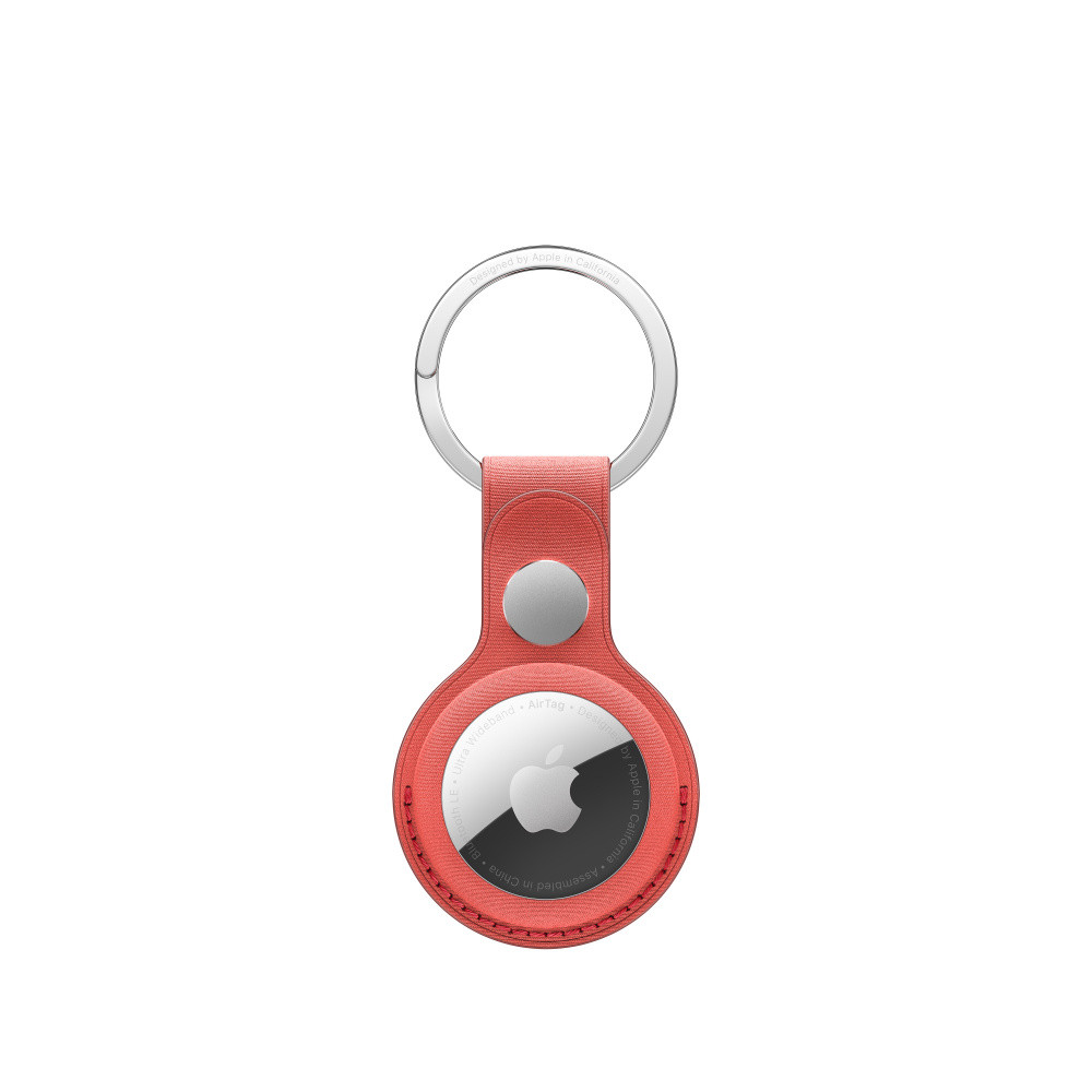 Apple AirTag FineWoven Key Ring, Coral