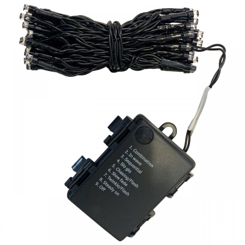 Instalatie luminoasa Strend Pro MagicHome, lumina rece, 48 led, 3.5m, 3xAA, 8 functii, Timer, exterior IP44 Instalatie luminoasa Strend Pro MagicHome, lumina rece, 48 led, 3.5m, 3xAA, 8 functii, Timer, exterior IP44