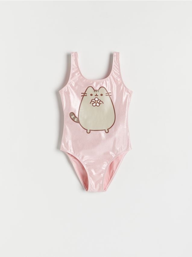 Costum de baie intreg Pusheen - roz-pastel Costum de baie intreg Pusheen - roz-pastel