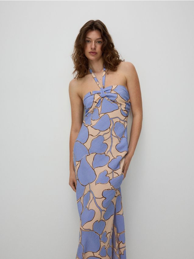 Rochie din material majoritar modal - multicolor Rochie din material majoritar modal - multicolor