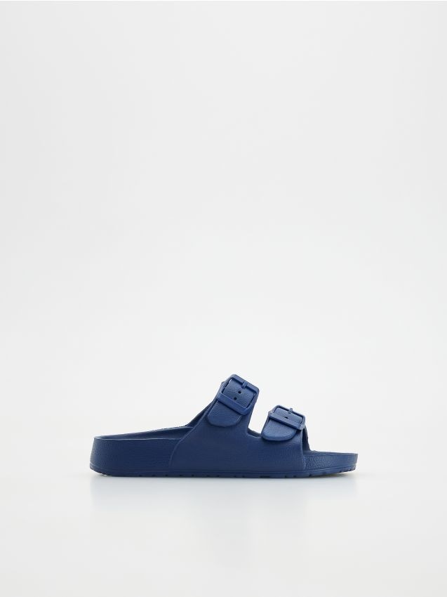 BOYS` STRAPPY SANDALS - Albastru metalizat BOYS` STRAPPY SANDALS - Albastru metalizat