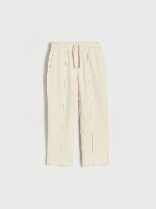 Pantaloni de trening cu cusaturi decorative - nude Pantaloni de trening cu cusaturi decorative - nude